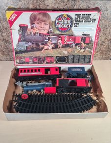 Vintage Prairie Rocket Train Set The Great Train Hold Up  O Gauge Timpo 1970's