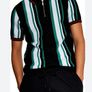 Topman Stripe Zip Polo - Large Image 7