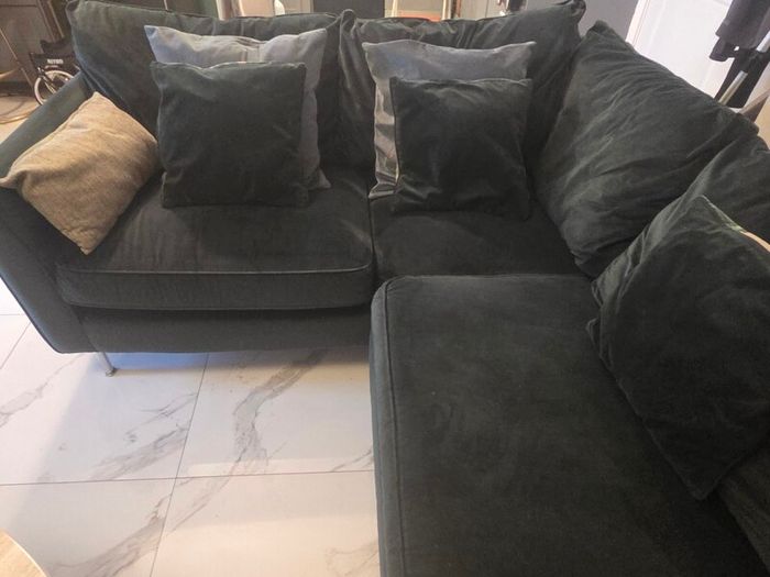 Velvet sofa