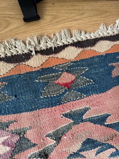 Large Antique/Vintage Hand-Woven Anatolian Kilim Runner (270cm x 133cm)