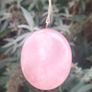 Polished Rose Quartz and Sterling Silver chain set Image 9