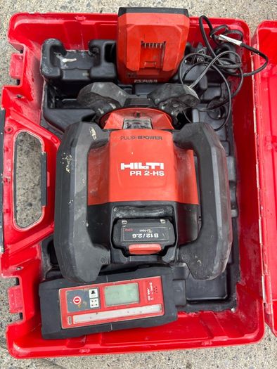 Hilti PR 2HS Rotating Laser Level Kit PRA 20 Receiver