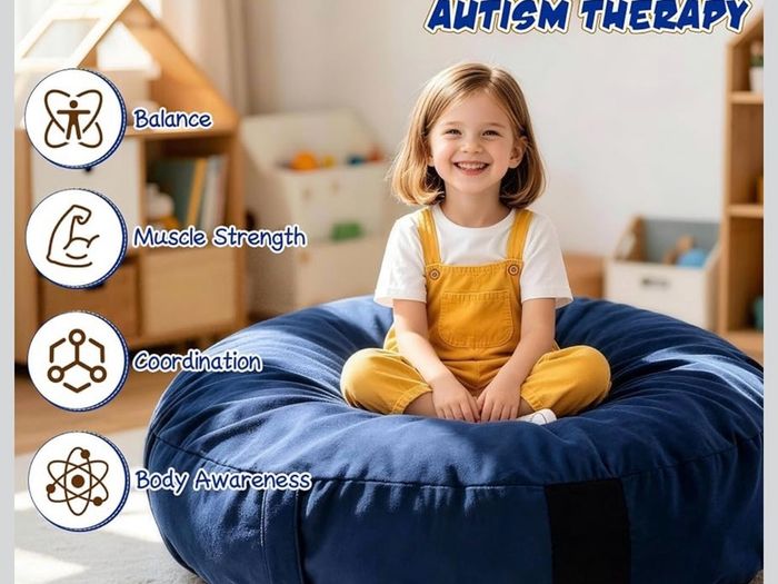 Sensory Crash Pad for Kids, Autism Crash Mat for Jumping, Climbing&Playing Crash Pad with Handles & Anti-Slip Bottom,Washable Landing Pad for Autism,Lightweight for Bedroom/Classroom/Sensory Room