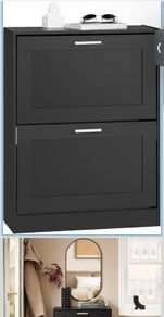 Shoes Rack Shoes Cabinet Black