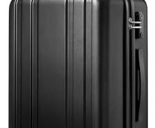 Carry On Suitcase for Airplanes PC Hard Shell Luggage with Smooth Spinner Wheels & TSA Lock (56x36x24 cm, Black)