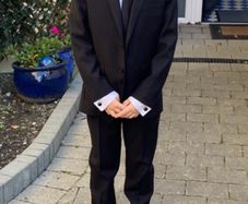 Dorian Black 4 Piece  Kids Suit size 29