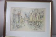 Watercolour Framed Print The Eastgate Cheste Limited Edition By Kevin Sparrow