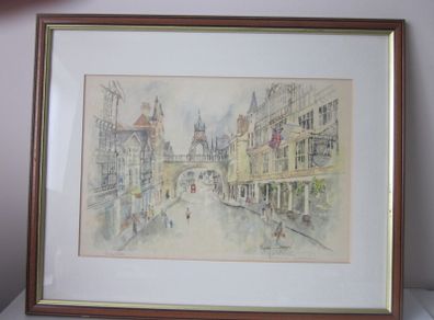 Watercolour Framed Print The Eastgate Cheste Limited Edition By Kevin Sparrow