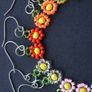 Little Daisy Beaded Earrings in Ten Colours Image 4