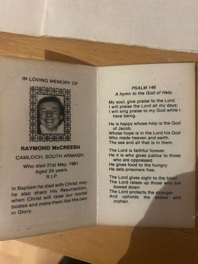 Rare 1981 Irish Hunger Strike Collection - Original Bobby Sands & Raymond McCreesh Memorial Cards, 1st Edition Pamphlets