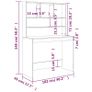 Desk with Shelves Black 102x45x148 cm Image 7