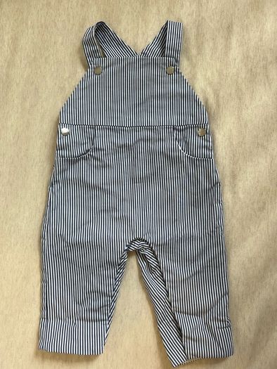 Jacadi Paris baby boy dungarees + long sleeve bodysuit