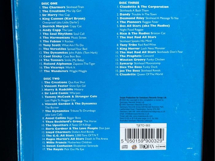 Mix of Trojan Records Ska and Reggae CD box sets