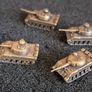 Miniature brass German panther tanks (4) aprox scale 1/350- 1/400 . Image 2