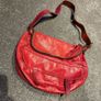 JAS M.B Designer Vintage Red Leather Messenger Handbag! Image 4