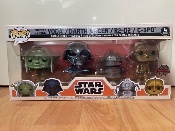 Pop Concept Series Star Wars: Yoda / Darth Vader / R2-D2 / C-3PO