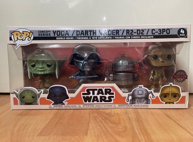 Pop Concept Series Star Wars: Yoda / Darth Vader / R2-D2 / C-3PO