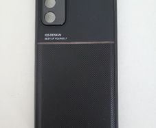 Black Soft Silicone Case for Samsung Galaxy S20 FE Shockproof Metal plate integrated