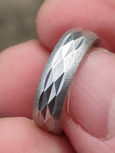 Mid Century Sterling Silver wedding Ring