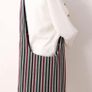 Striped Pattern Hobo Bag Image 3