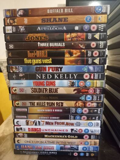 Western Movie Dvd Collection Bundle Classic Vintage Films Magnificent Seven True Grit The Alamo Etc