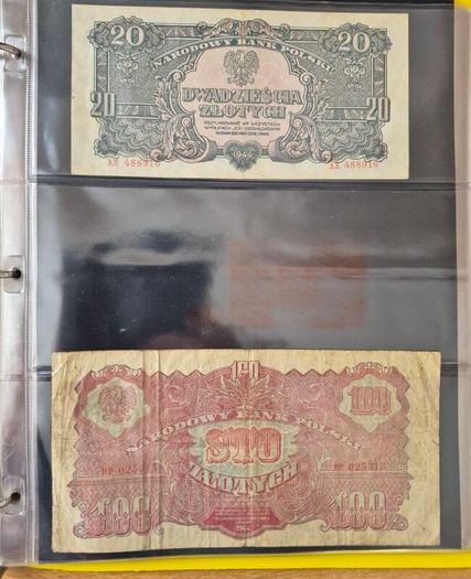 Old Polish banknotes from 1919 to 1994