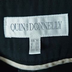 Vintage Y2K Quin and Donnelly black tailored bootcut ladies trousers size 10 2000s