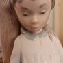 Vintage Nao by Lladro Lamp. Girl with Dog. Image 4