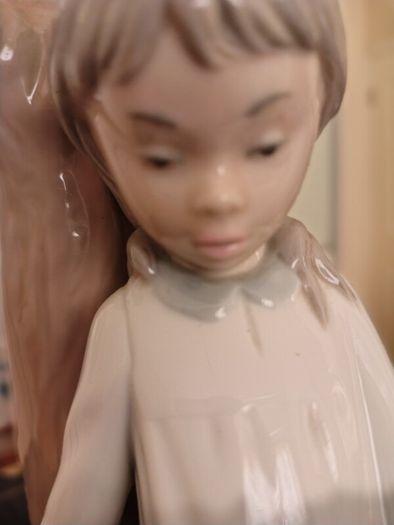 Vintage Nao by Lladro Lamp. Girl with Dog.