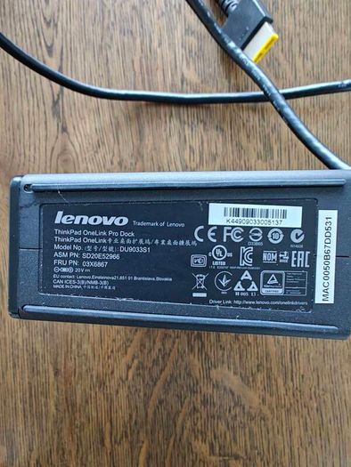 Genuine Lenovo ThinkPad OneLink Pro USB 3.0 Ultra Dock