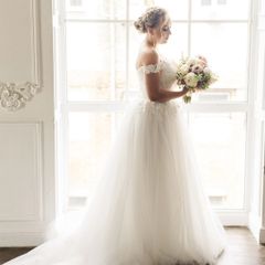 Beautiful Princess Wedding Dress - Lace Corset & Full Tulle Skirt