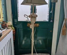 Standing lamp cream colour