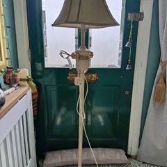 Standing lamp cream colour