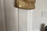 Gold quilted Punt Roma bag