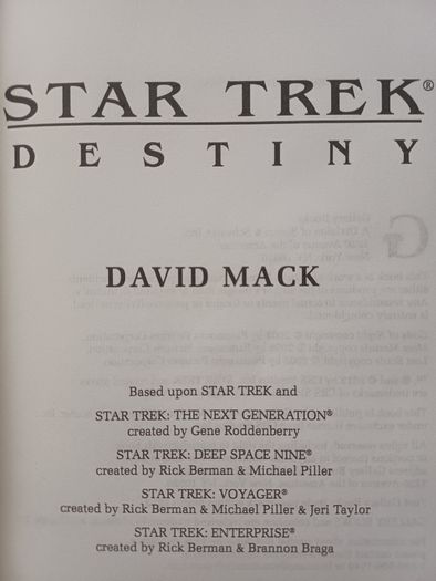 Star Trek Destiny Omnibus (Science Fiction American Edition Paperback 2012)