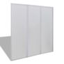 Shower Bath Screen Wall 141 x 132 cm 3 Panels Foldable Image 2