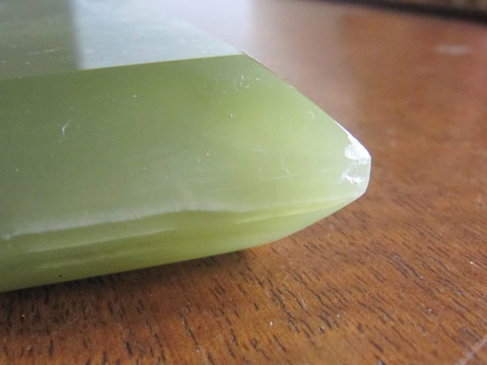 Unique Rare Brazilian Dark Green Onyx Plinth / Base