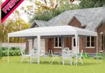 6 x 3m Pop Up Gazebo, Double Roof Foldable Canopy Tent, Wedding Awning Canopy w/ Carrying Bag (FREE SHIPPING)