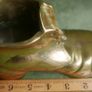 Vintage Large Brass Boot, Very Heavy, Solid Brass, Vintage Brass Ornament Image 7