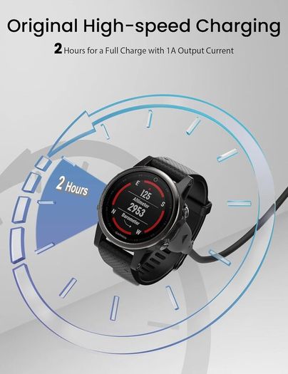 USB C Charger for Garmin Watch Charging Cable for Fenix 5 5S 5X Plus 6 6S 6X Pro 7 7S 7X,Forerunner 745 935 945 45 45S 245 Music,Instinct,Approach S10 S40 S60 S12,Vivoactive 3 4 4S Venu 2Pack