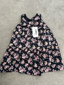 7y Name it Navy floral dress BNWT