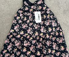7y Name it Navy floral dress BNWT