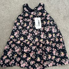 7y Name it Navy floral dress BNWT
