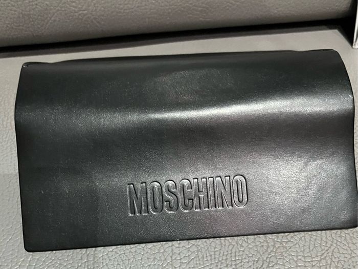 moschino sunglasses leather case