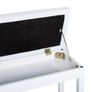 Leather Piano Dressing Stool  White Image 8
