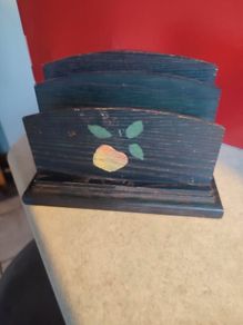 Wooden Desk Letters holder.