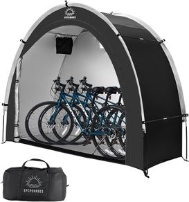 Bike Storage Tent sheds for Outdoor,Waterproof Anti-UV Bike Storage Tent Bicycle Motorcycle Shed Shelter Outdoor Backyard Steel Frame PE Cover Zipper, Arch ZT