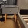 bed king size Grey colour, Plus two bedside cabinets Image 4