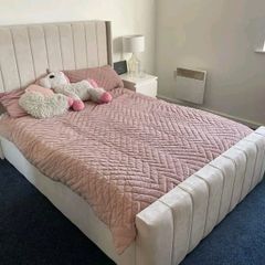 Amelia Panel Bed Frame With Mattress