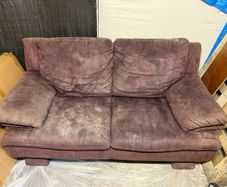 Free 2-Seater Italian Suede Sofa